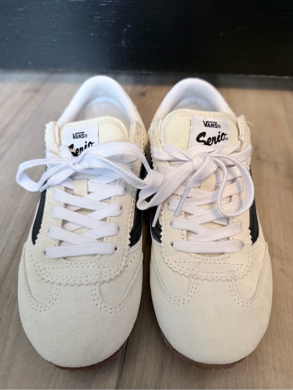 Vans Women’s Super Lowpro Suede Sneakers with Black Stripe - Picture 2 of 12